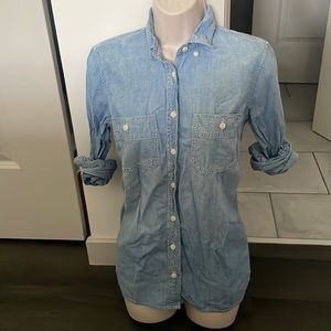 JCrew Chambray Denim Button Down Shirt